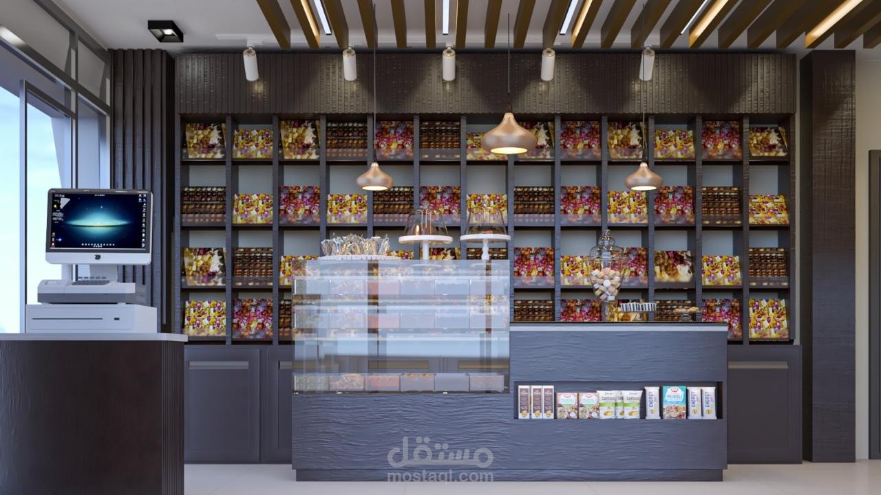 Nuts and chocolate shop