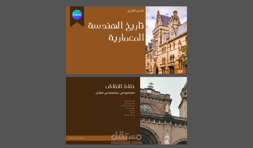 تصميم العروض التقديمية باستخدام canva