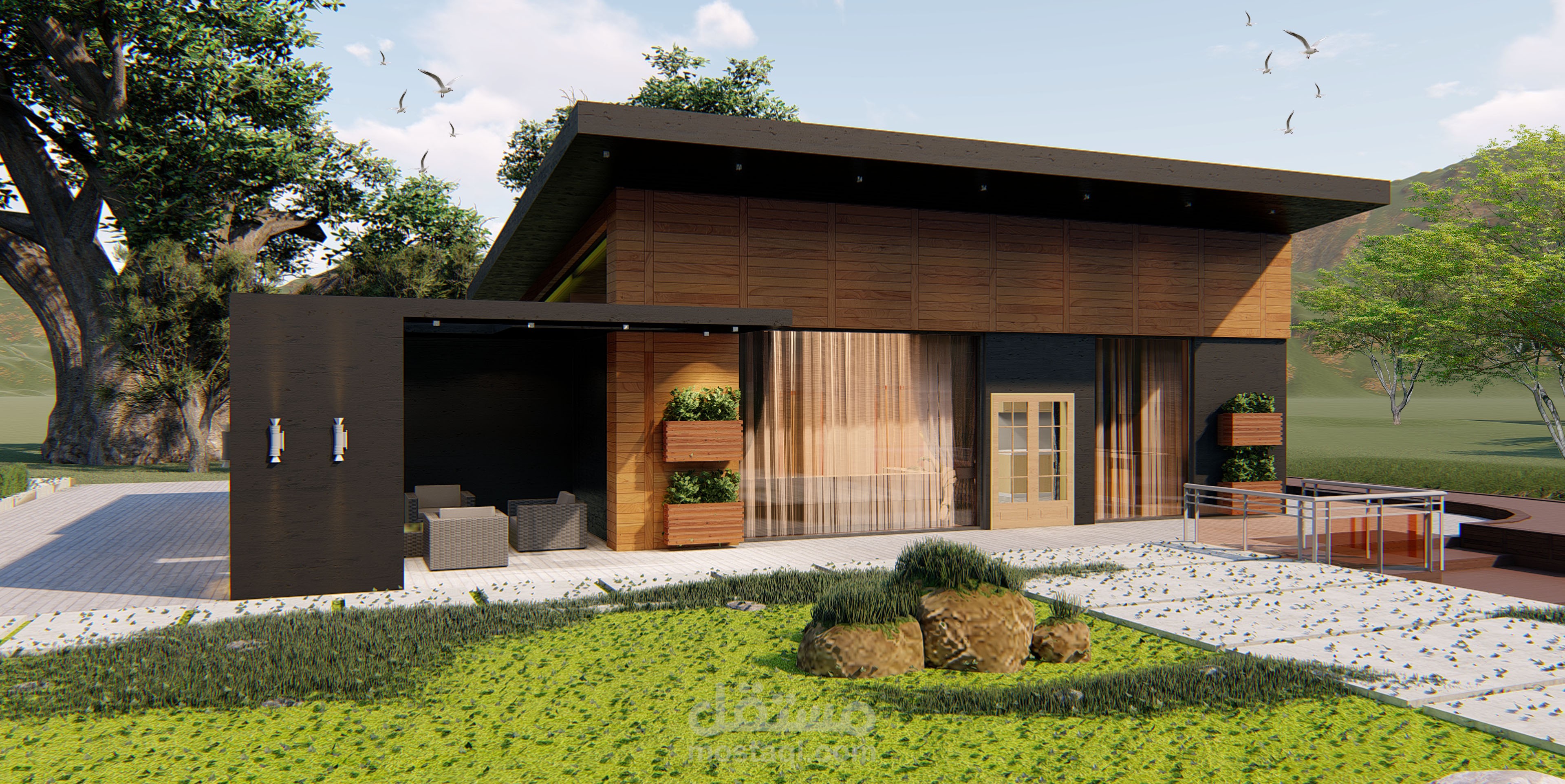 تصميم شاليه مودرن