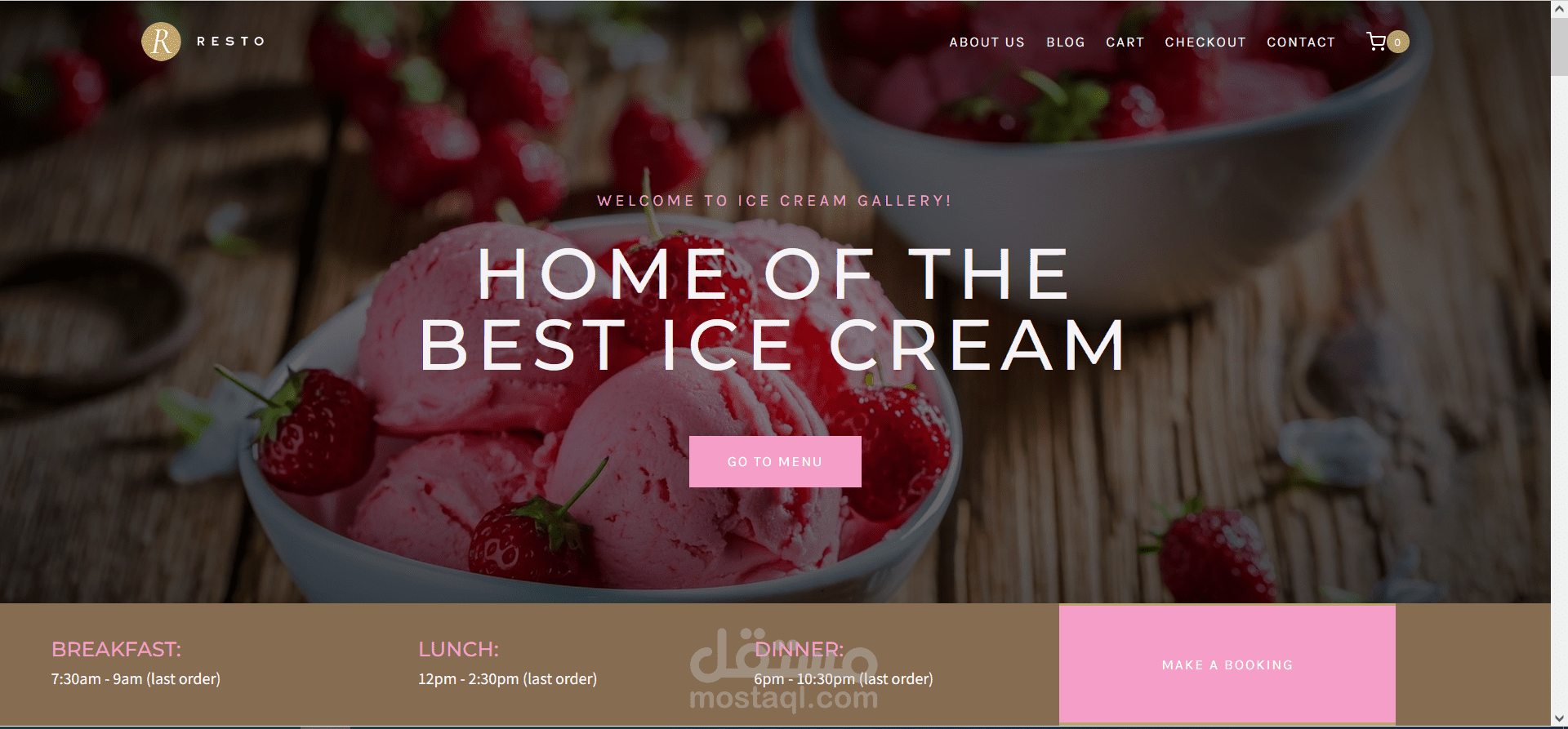 E-commerce Restaurant website