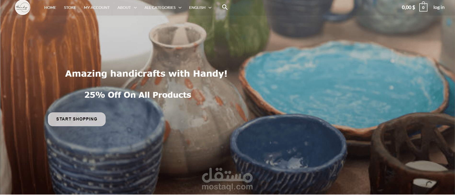 ُE-commerce website