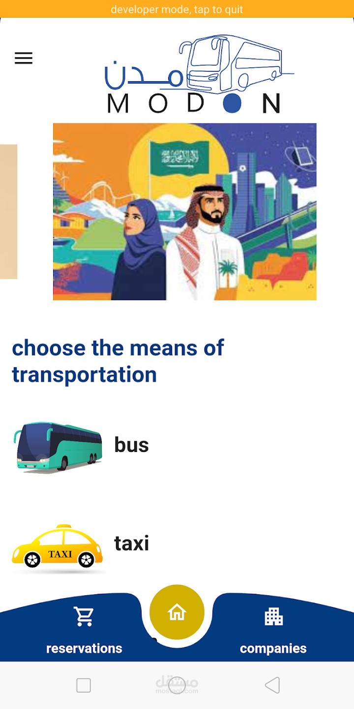 Bus, Taxi reservation app (User app - Driver app - Company app)