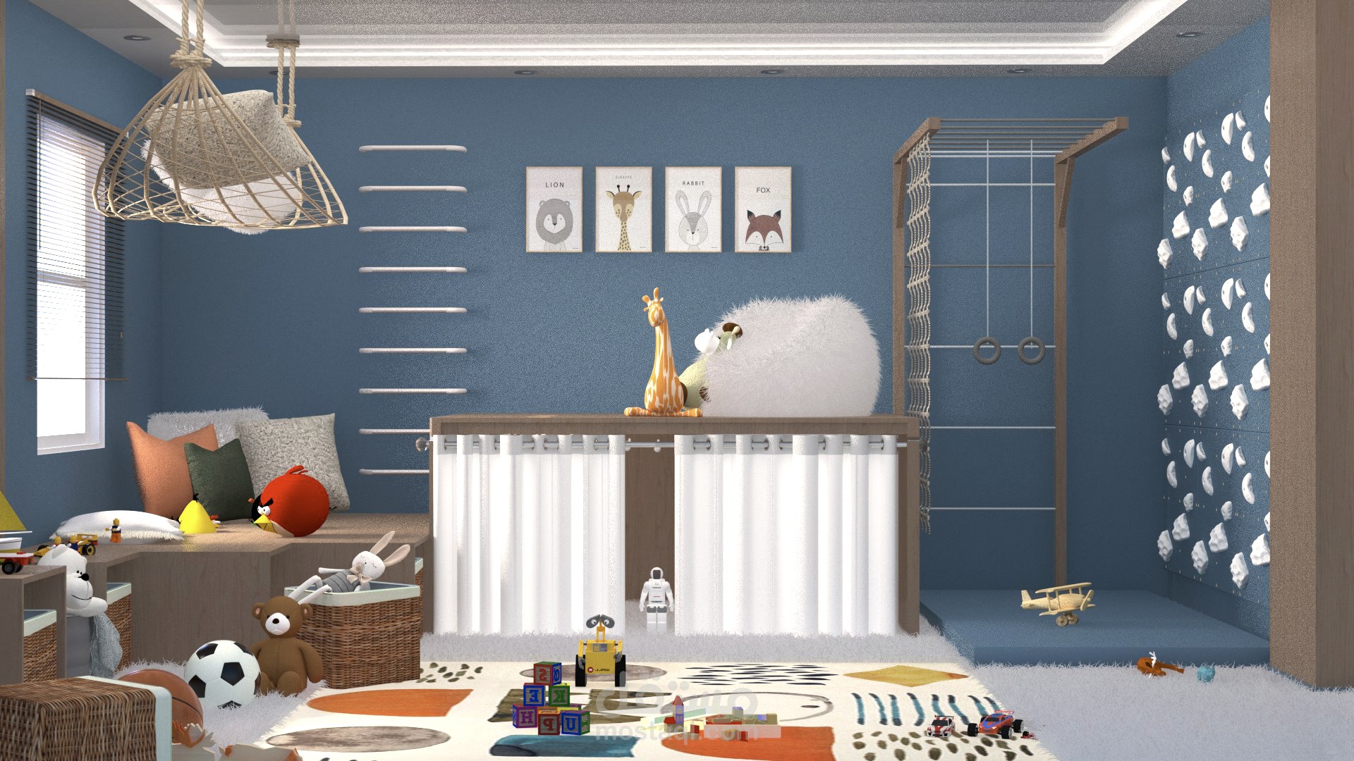 غرفة ألعاب | تصميم . رفع موديل 3D . رندر