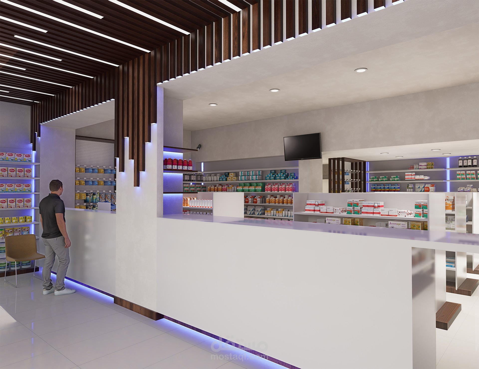 صيدلية |  تصميم . رفع موديل 3D . رندر