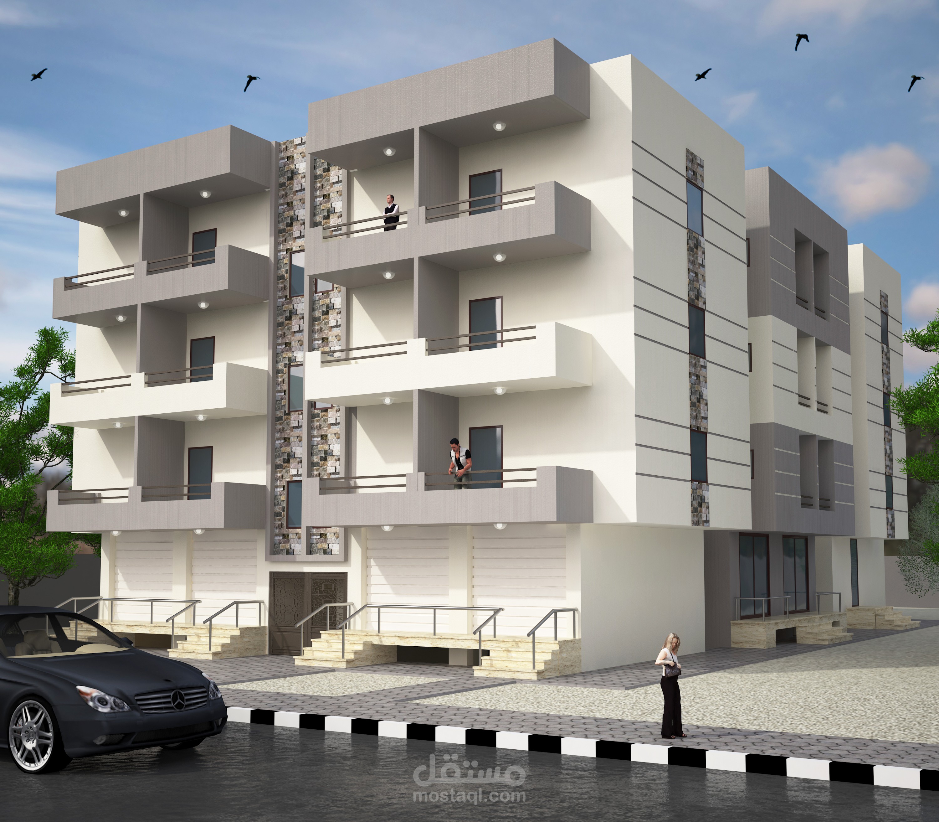 واجهات مبانى سكنيه