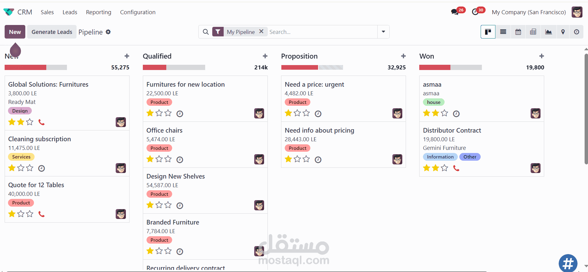 تنفيذ نظام اودوو لشركه VSS