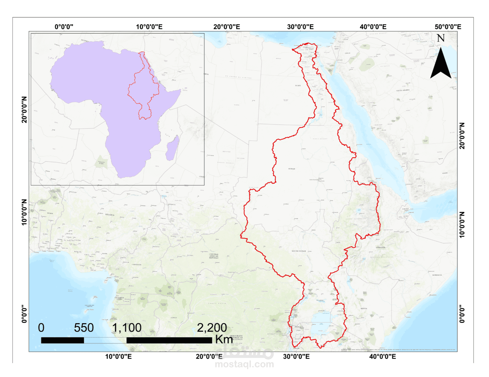 عمل خرائط باستخدام GIS
