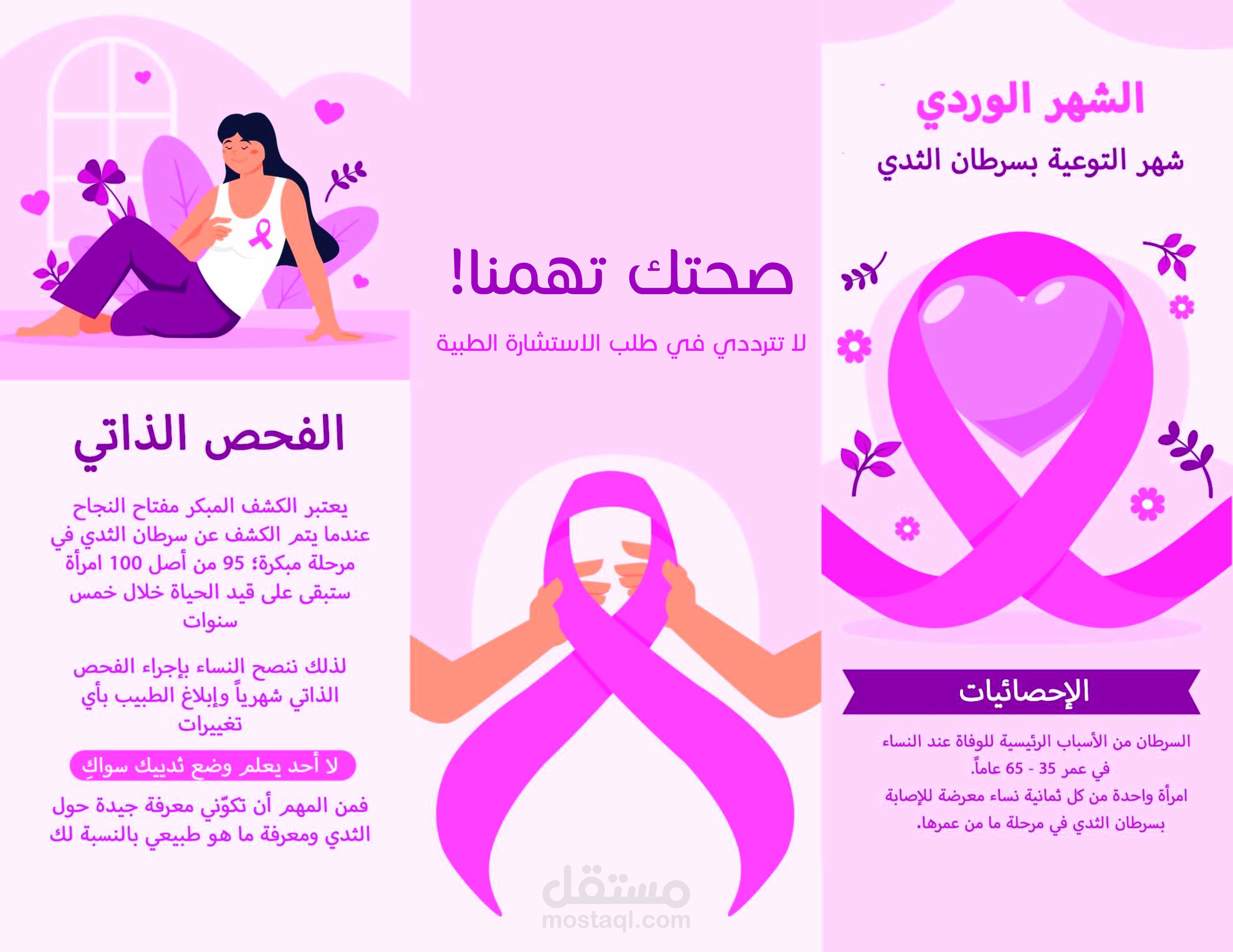 بروشور توعية لسرطان الثدي