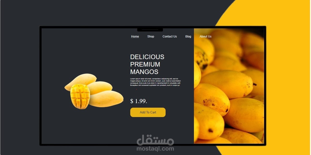 landing page