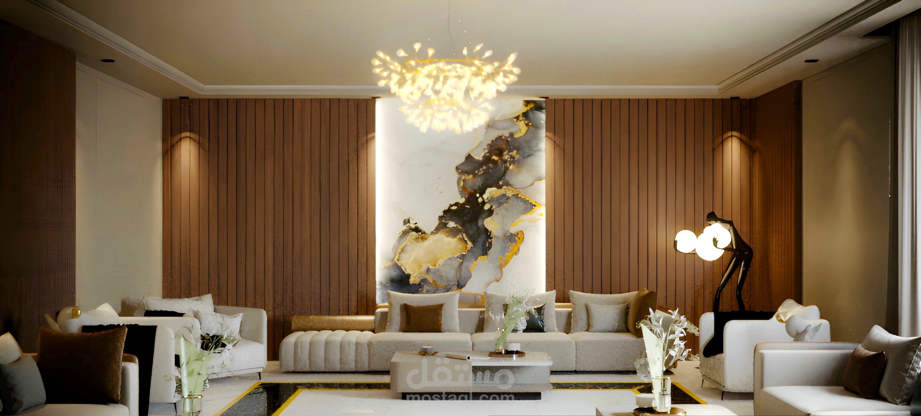 تصميم غرفة معيشة مودرن