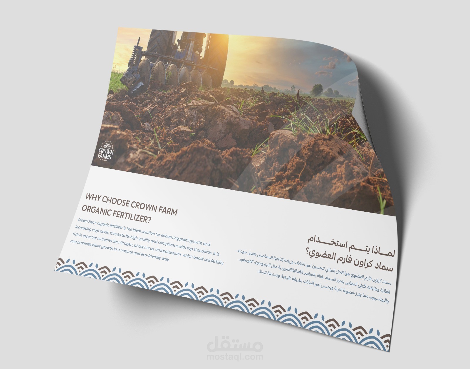 Organic Fertilizer Brochure Design