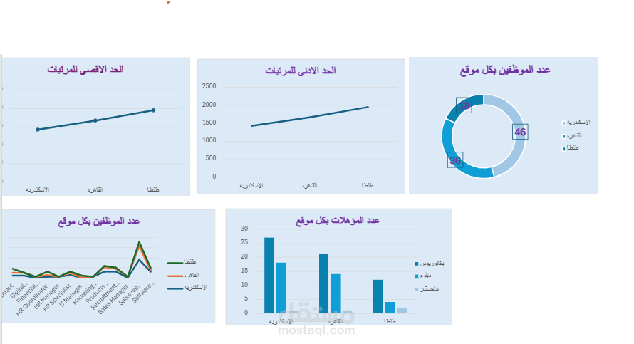 مشروع تحليل بيانات باستخدام الاكسيل