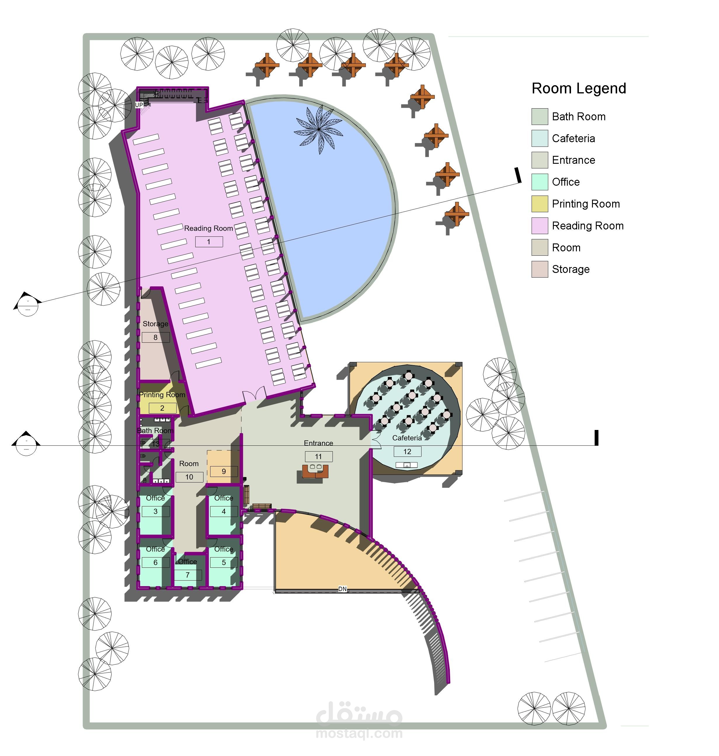Library Project  on Islamic style