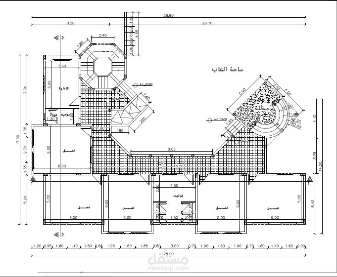 تصميم مخطط معماري لروضة أطفال