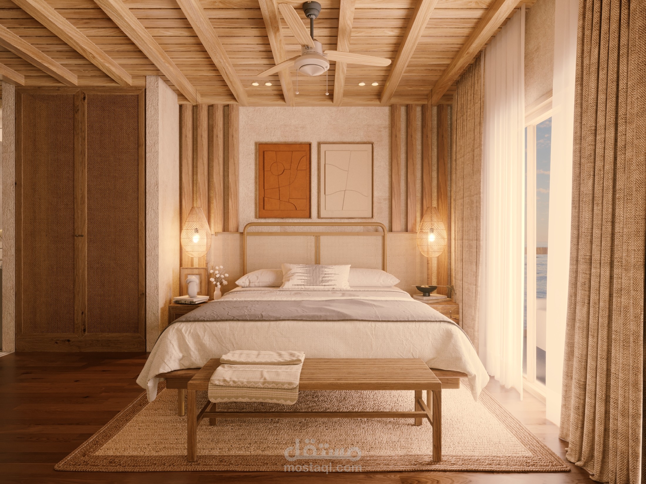 تصميم غرفة نوم شاليه