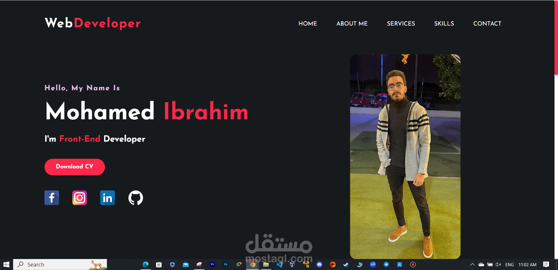 بناء مواقع شخصية