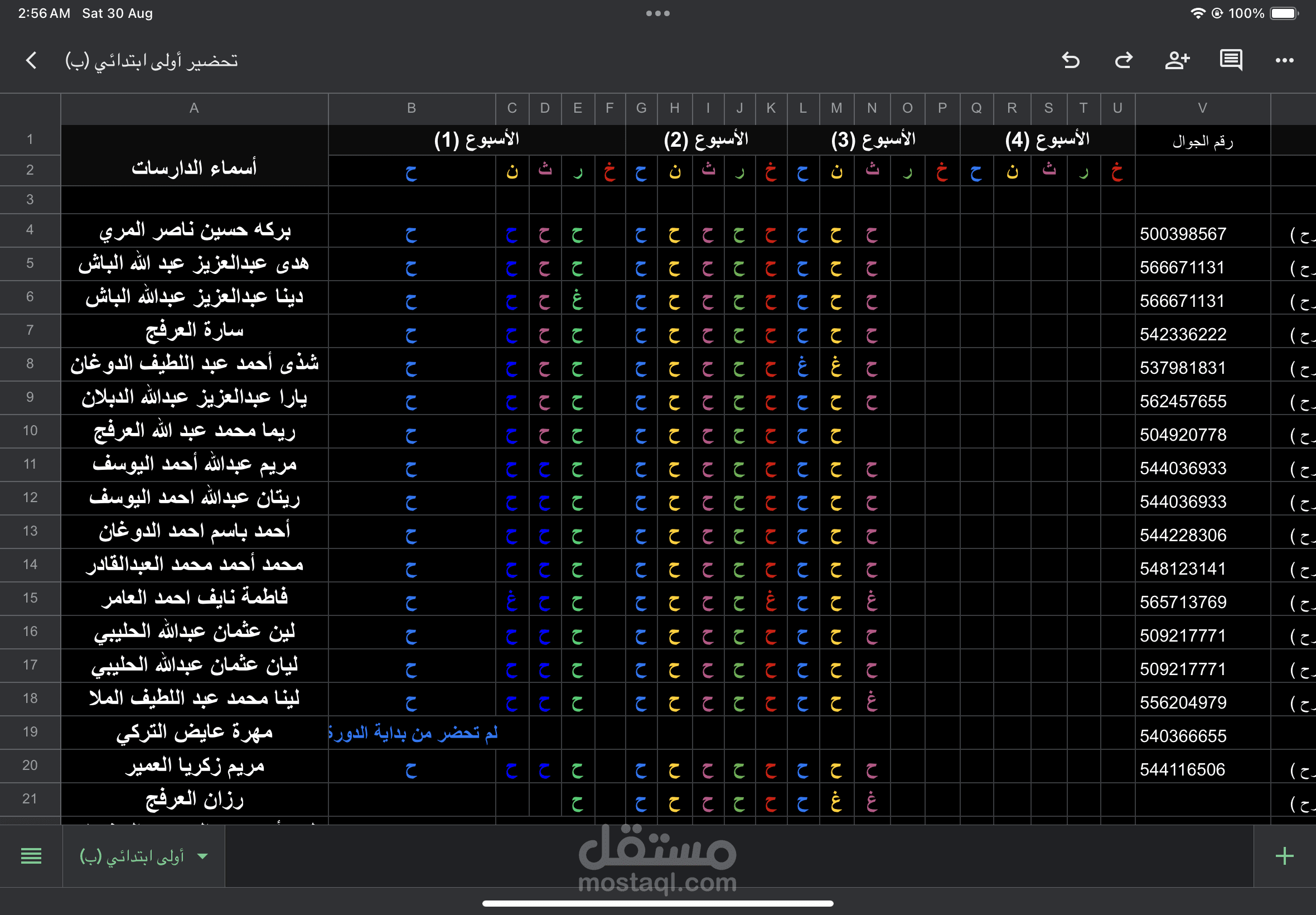 تدقيق قوائم