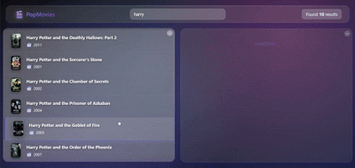 PopMovies web app