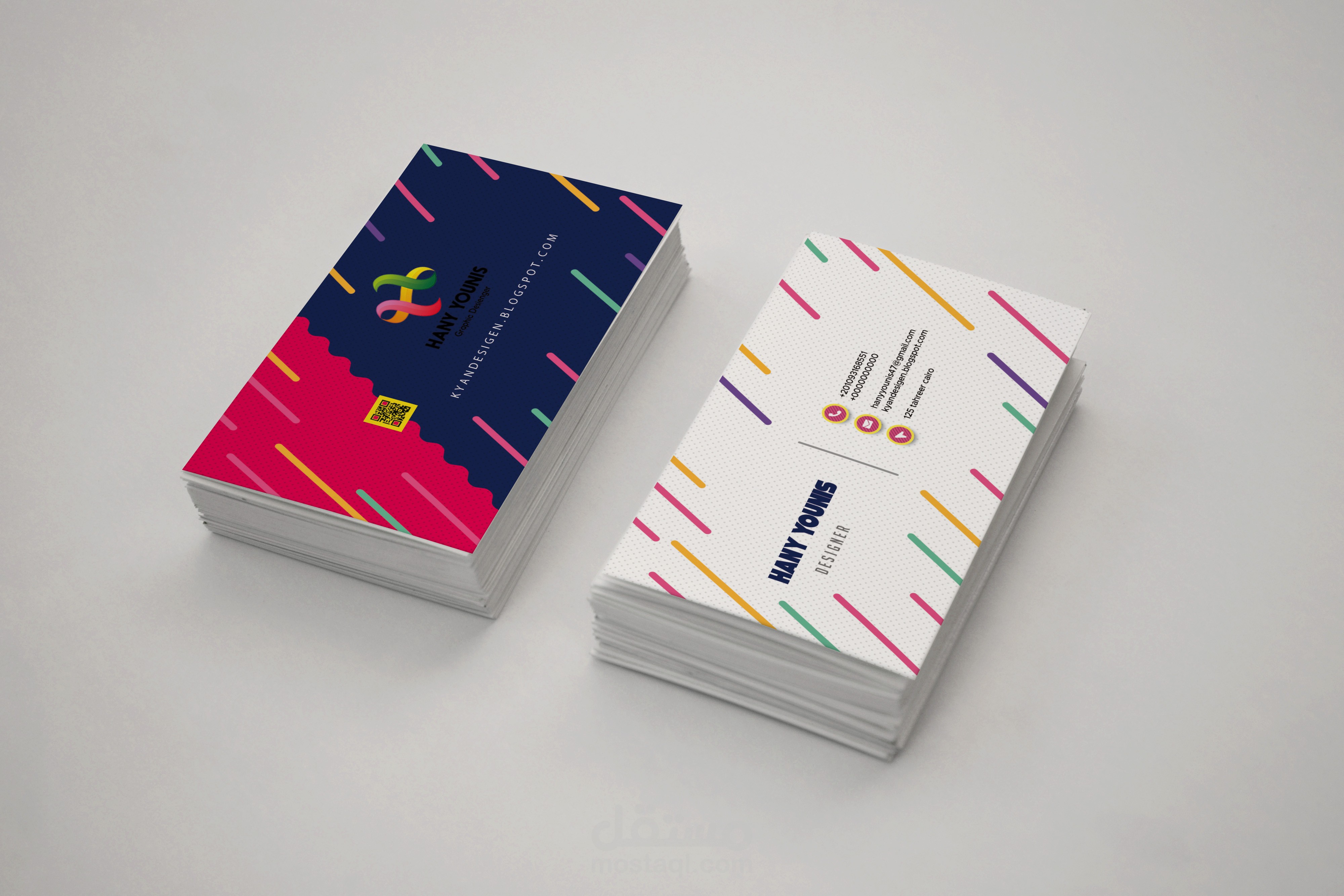 تصميم كارت شخصي أو لشركتك ( Business Card ) بجودة عالية