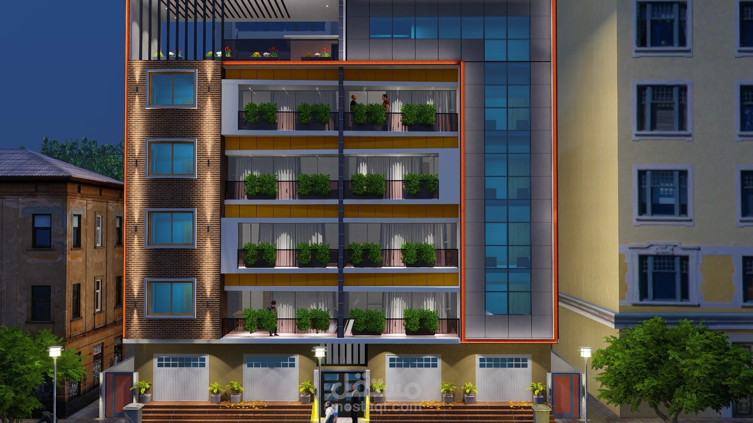 مبنى تجاري سكني