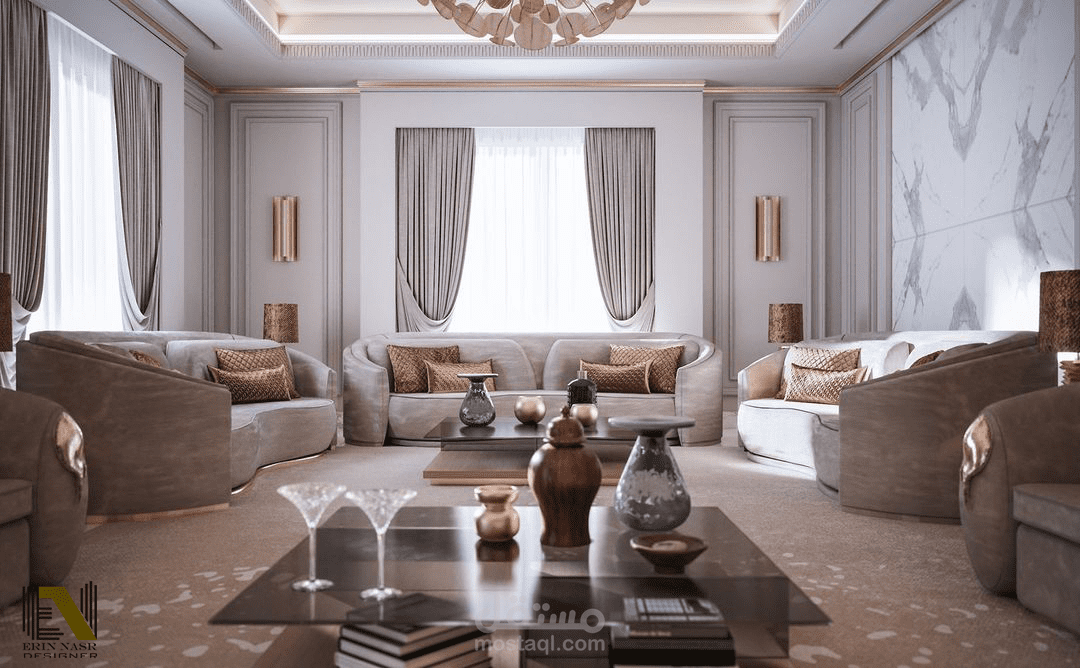 تصميم داخلي لفيلا ب دبي