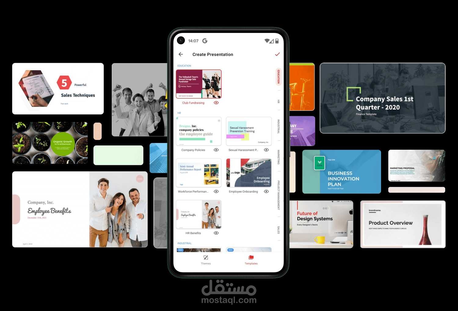 عرض تقديمي احترافي "للهاتف المحمول ومقاطع ريلز"