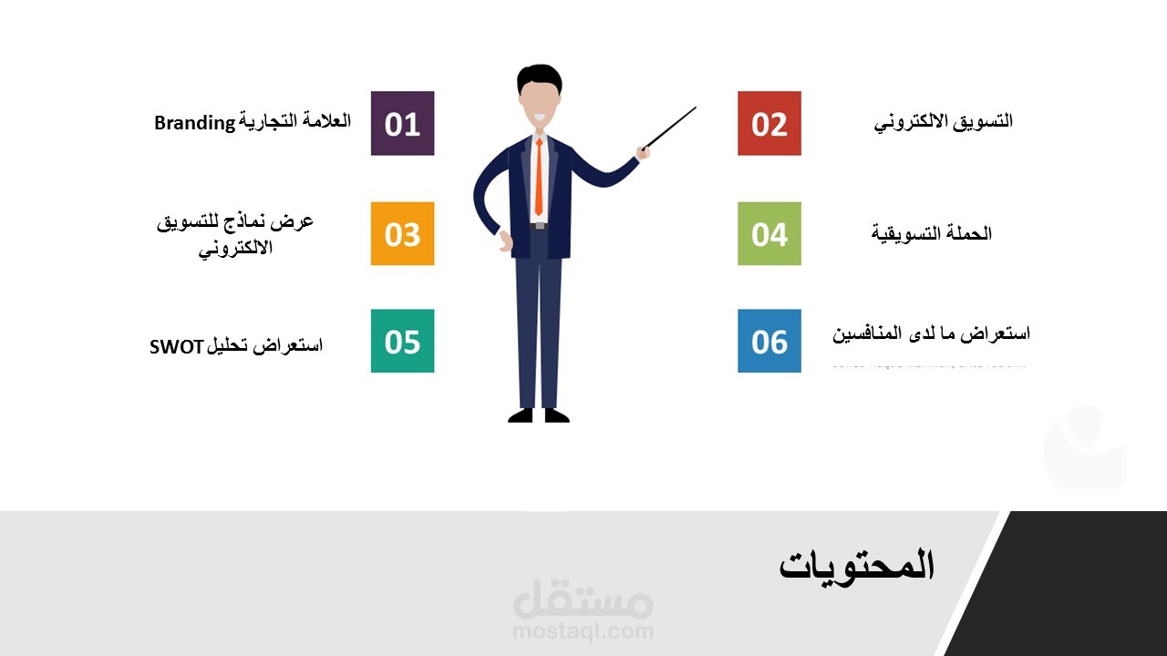 عرض بوربوينت خطة تسويق الكتروني لمصنع تعبئة مياه صحية