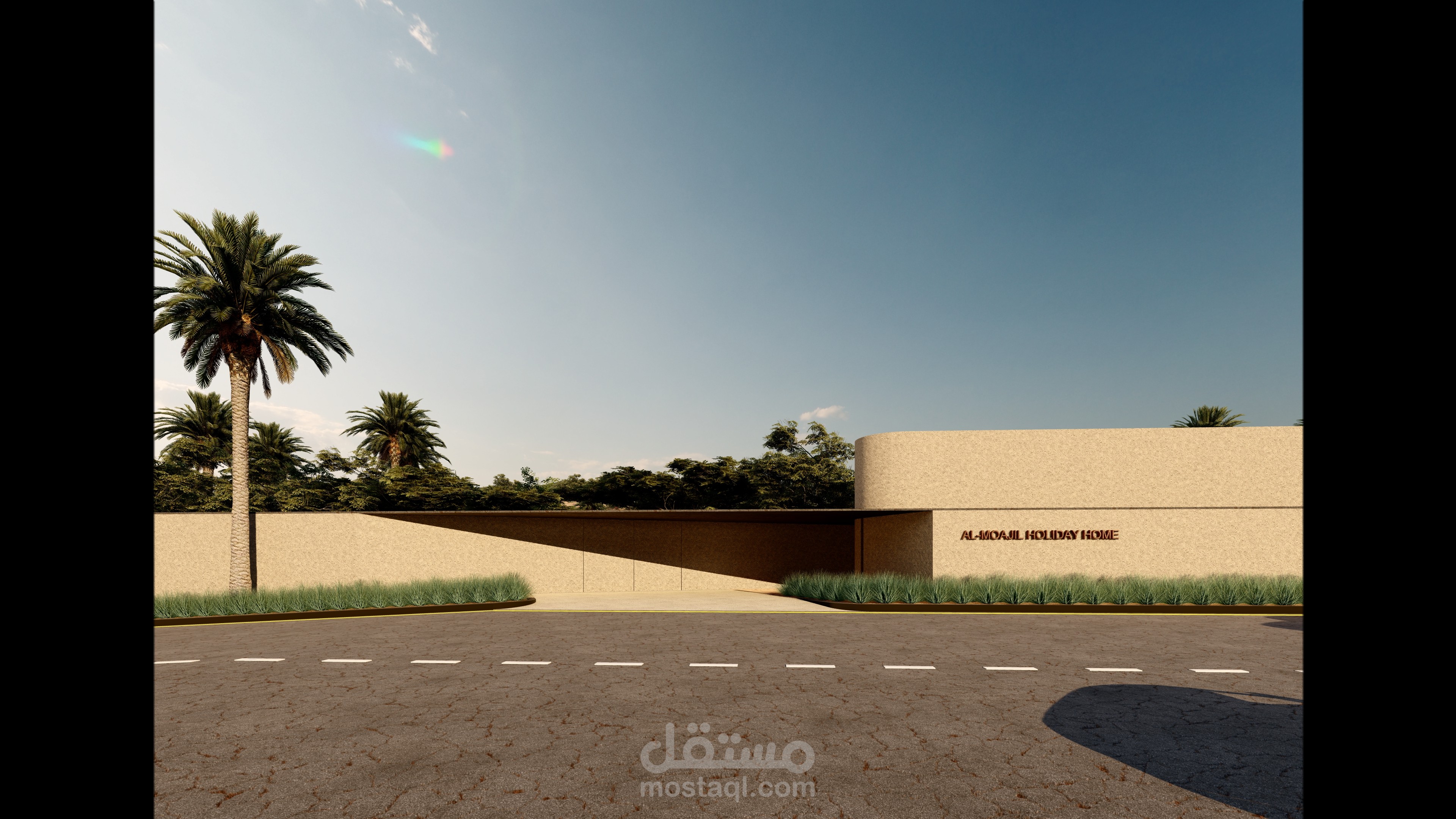 تصميم استراحة في الدرعية بمساحة 32 الف متر مربع