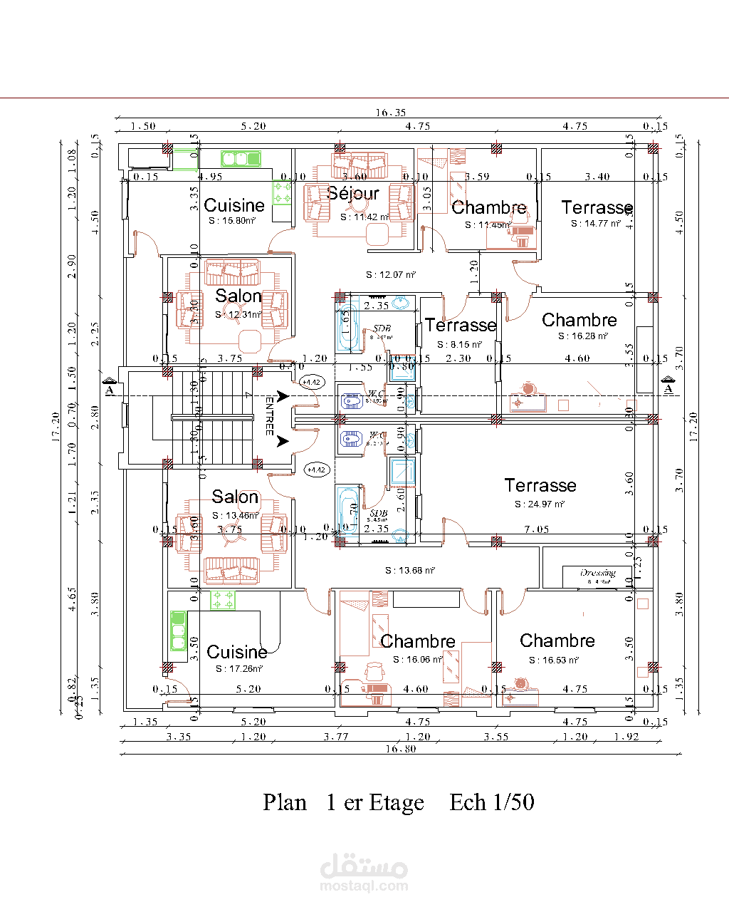 مخططات معمارية و إنشائية