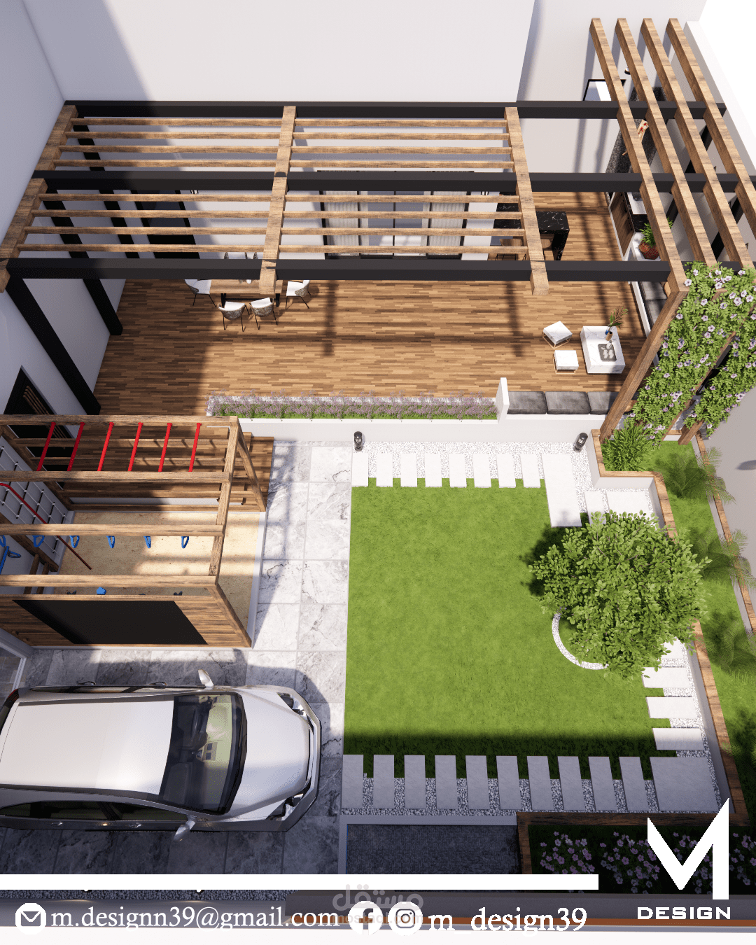 تصميم حديقة منزلية