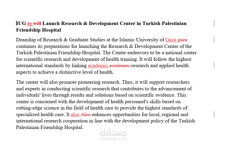 Office editing sample