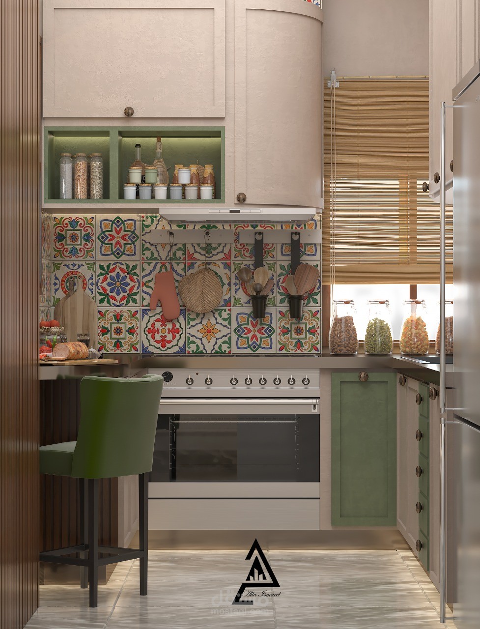 تصميم مطبخ بمساحه صغيره