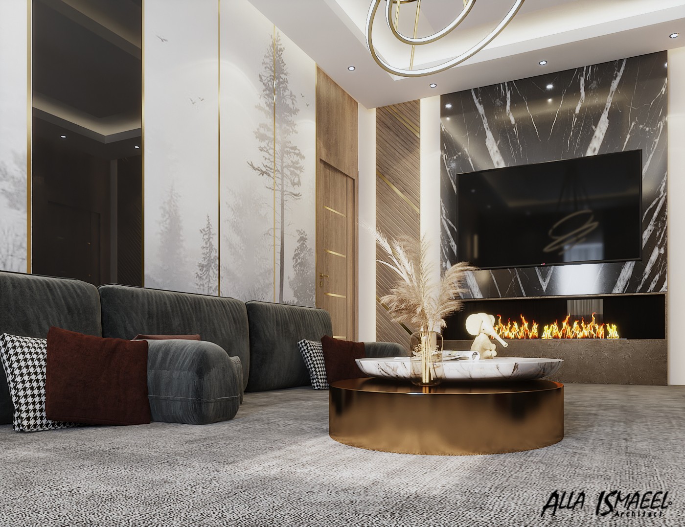 تصميم مقلط ب طراز حديث