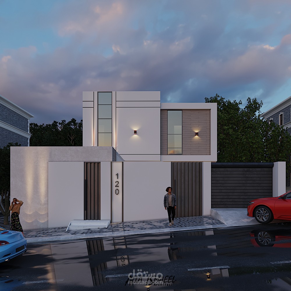 تصميم واجهه فيلا