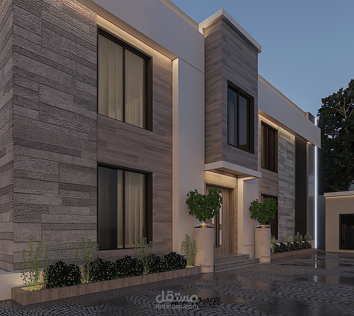 تصميم واجهه فيلا