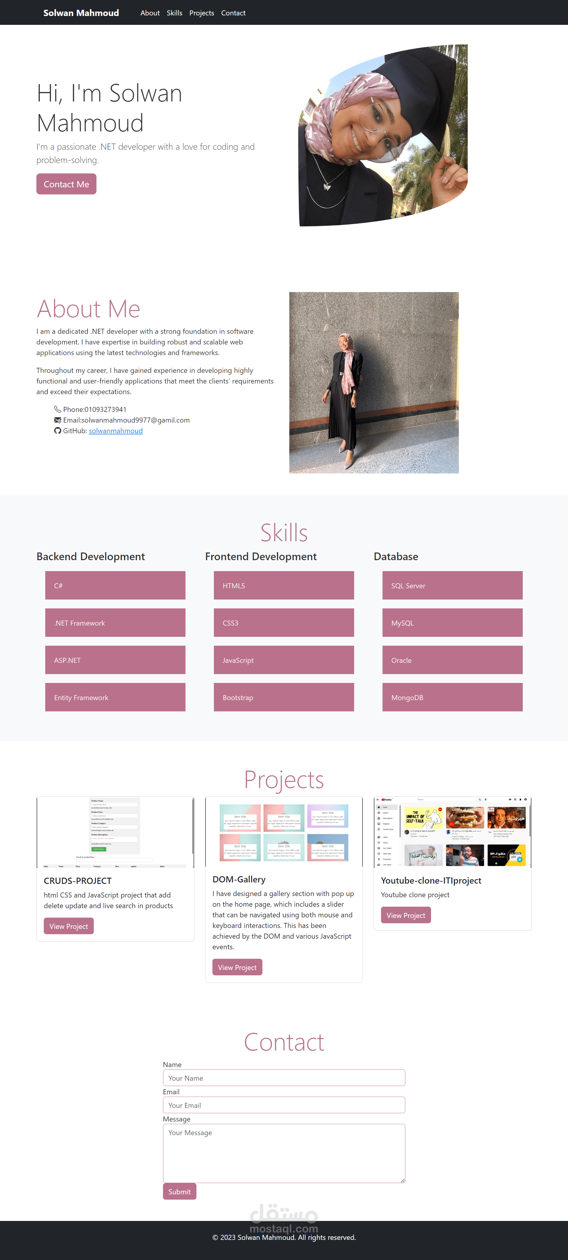 portfolio project