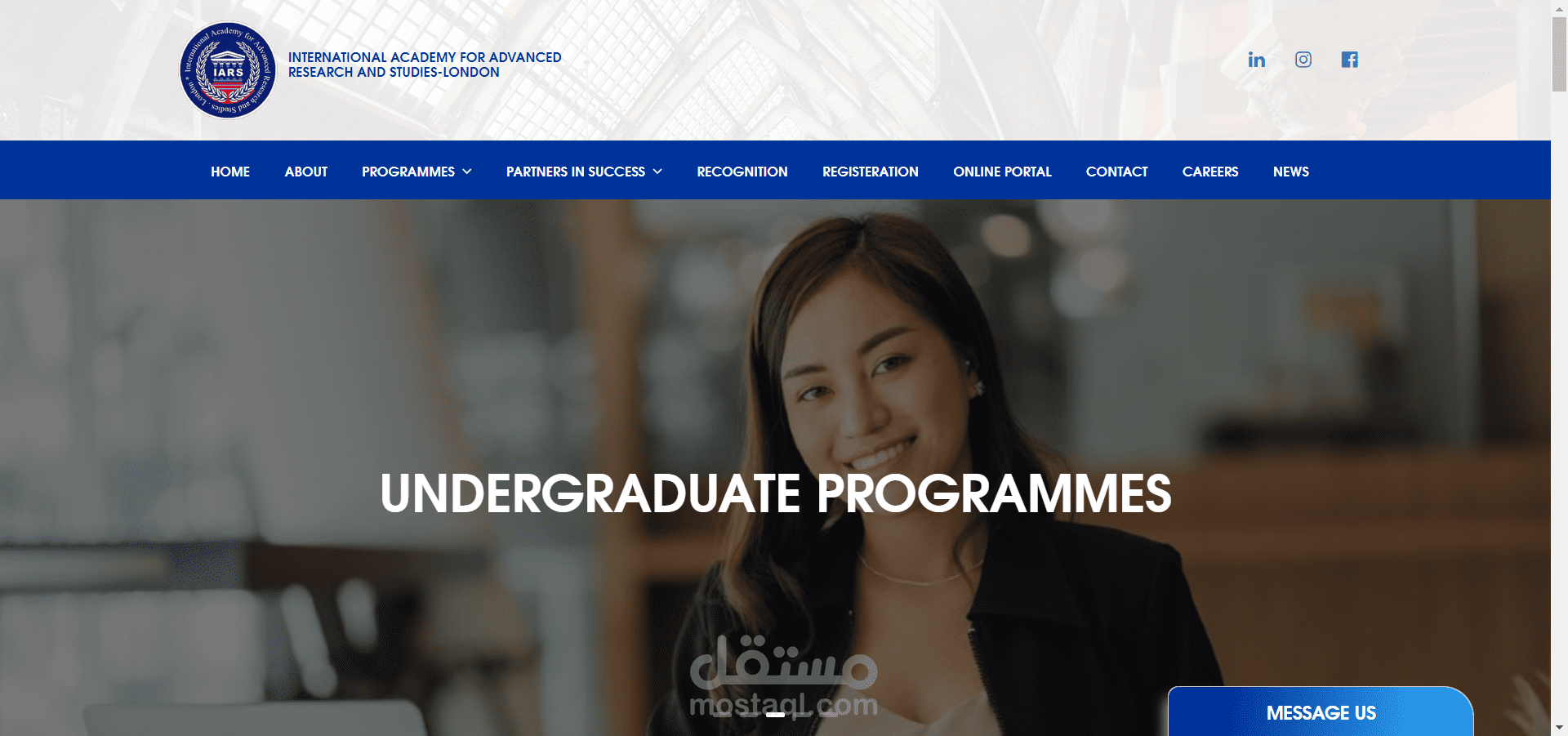 INTERNATIONAL ACADEMY FOR ADVANCED RESEARCH AND STUDIES-LONDON (IARS)