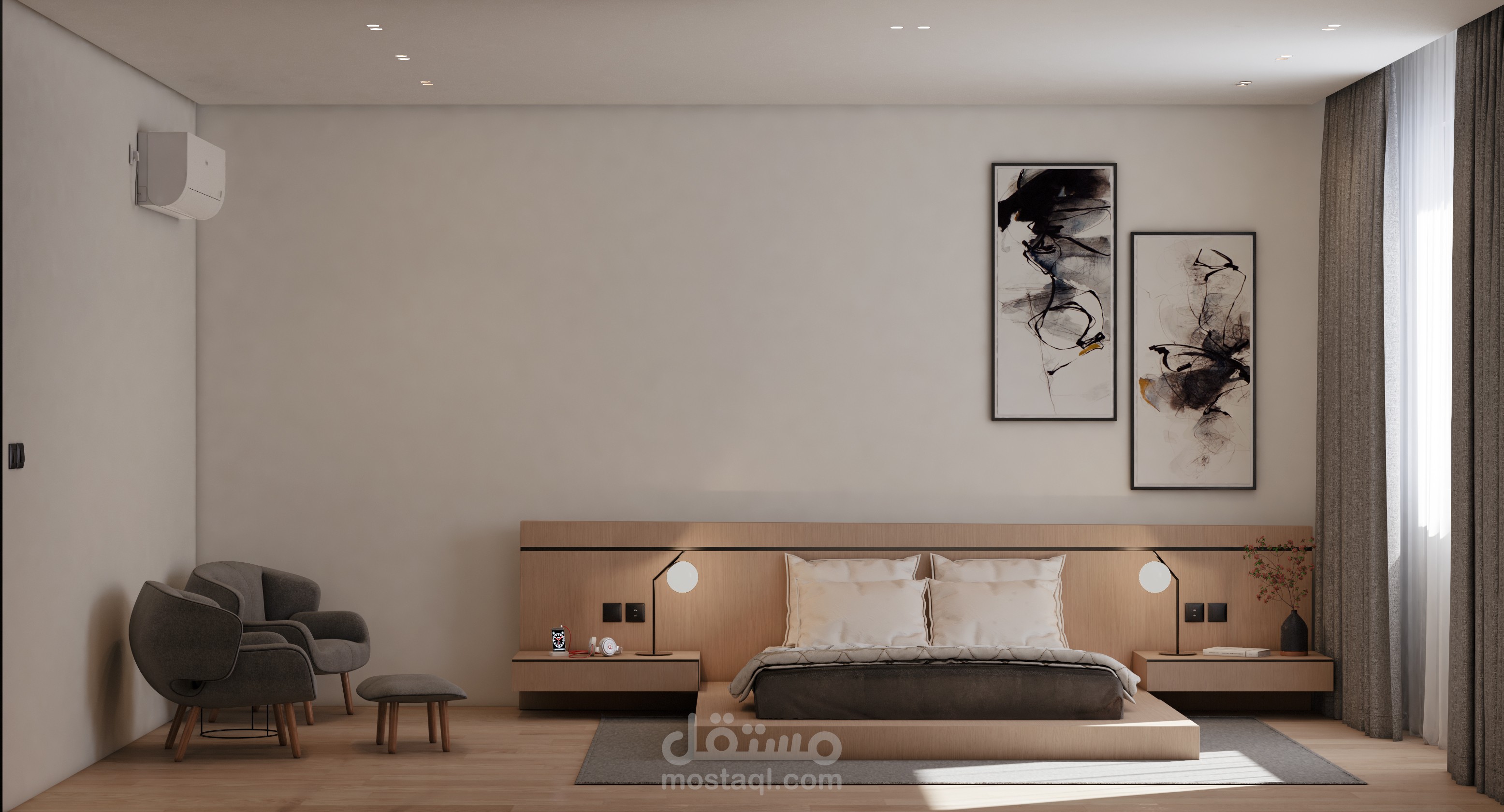 Modern Minimalistic Bedroom