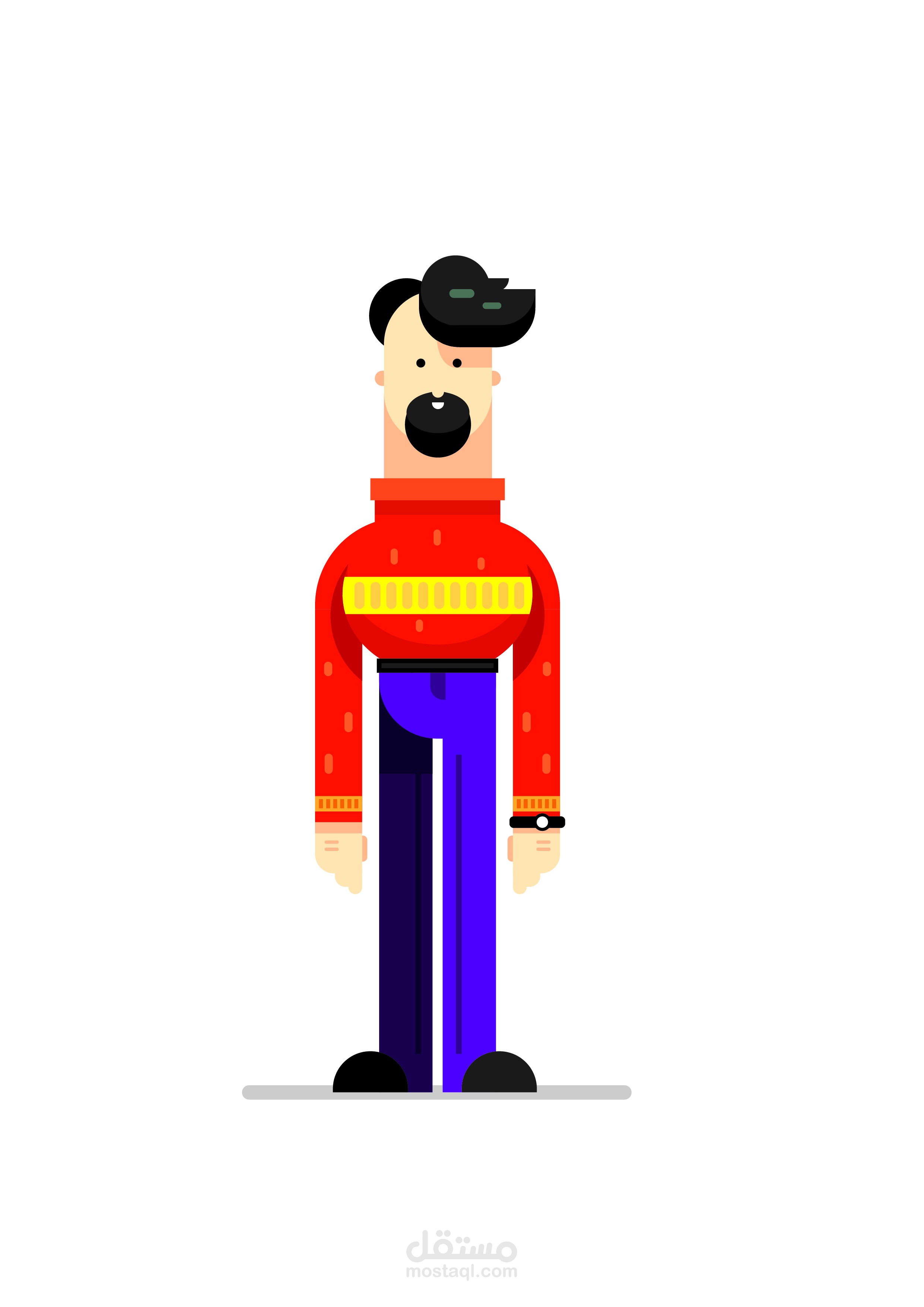 تصميم شخصية كرتونية
