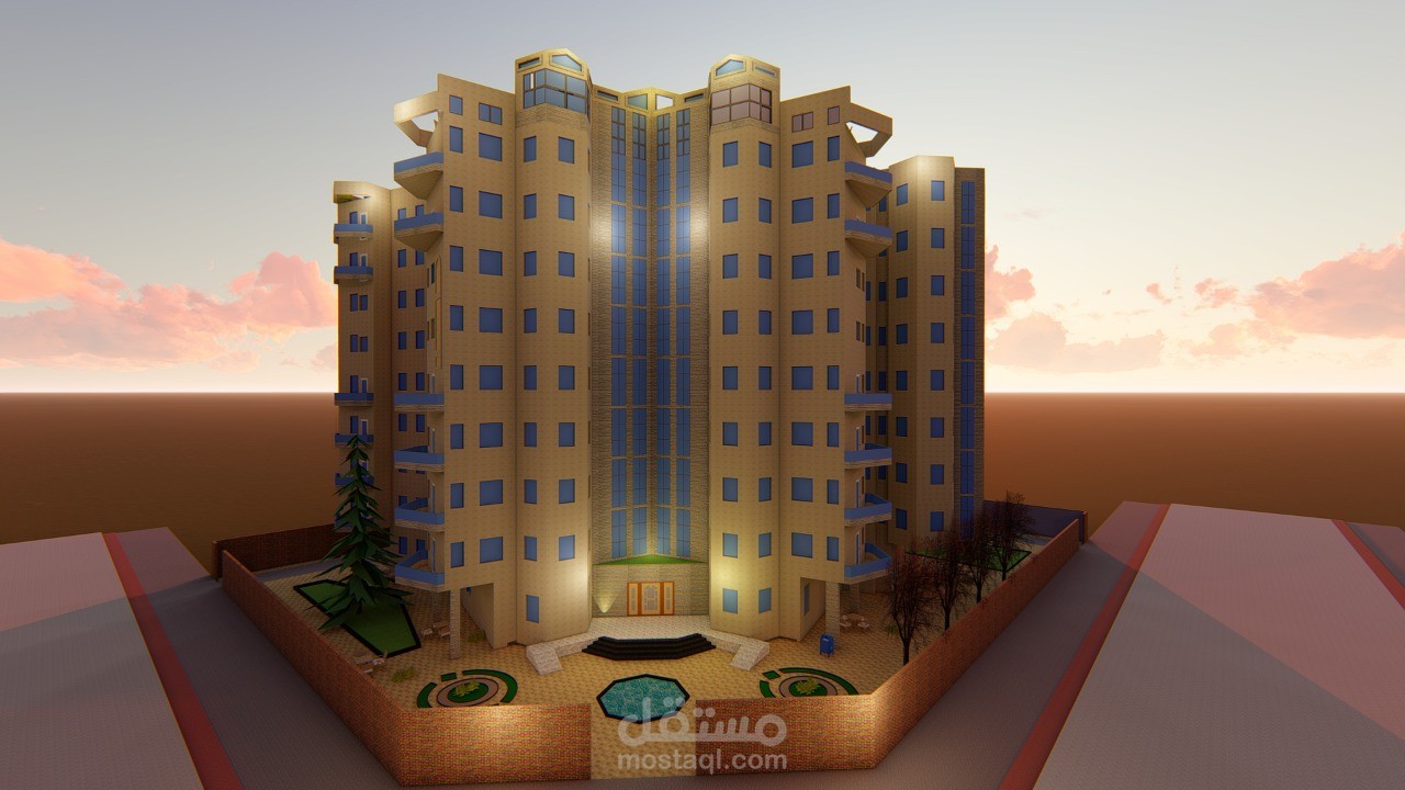 تصميم برج سكني