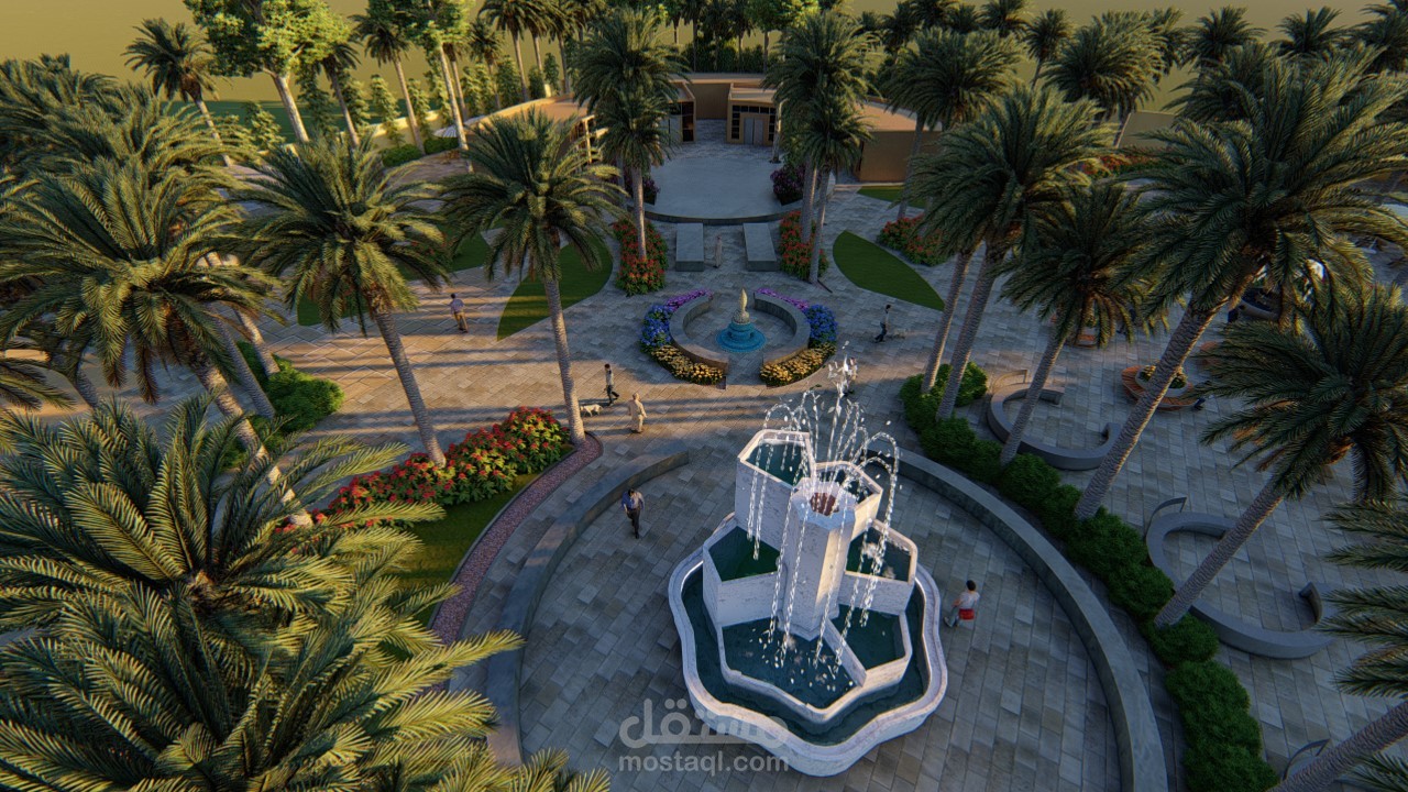 تصميم منتجع سياحي(tourist resort design).