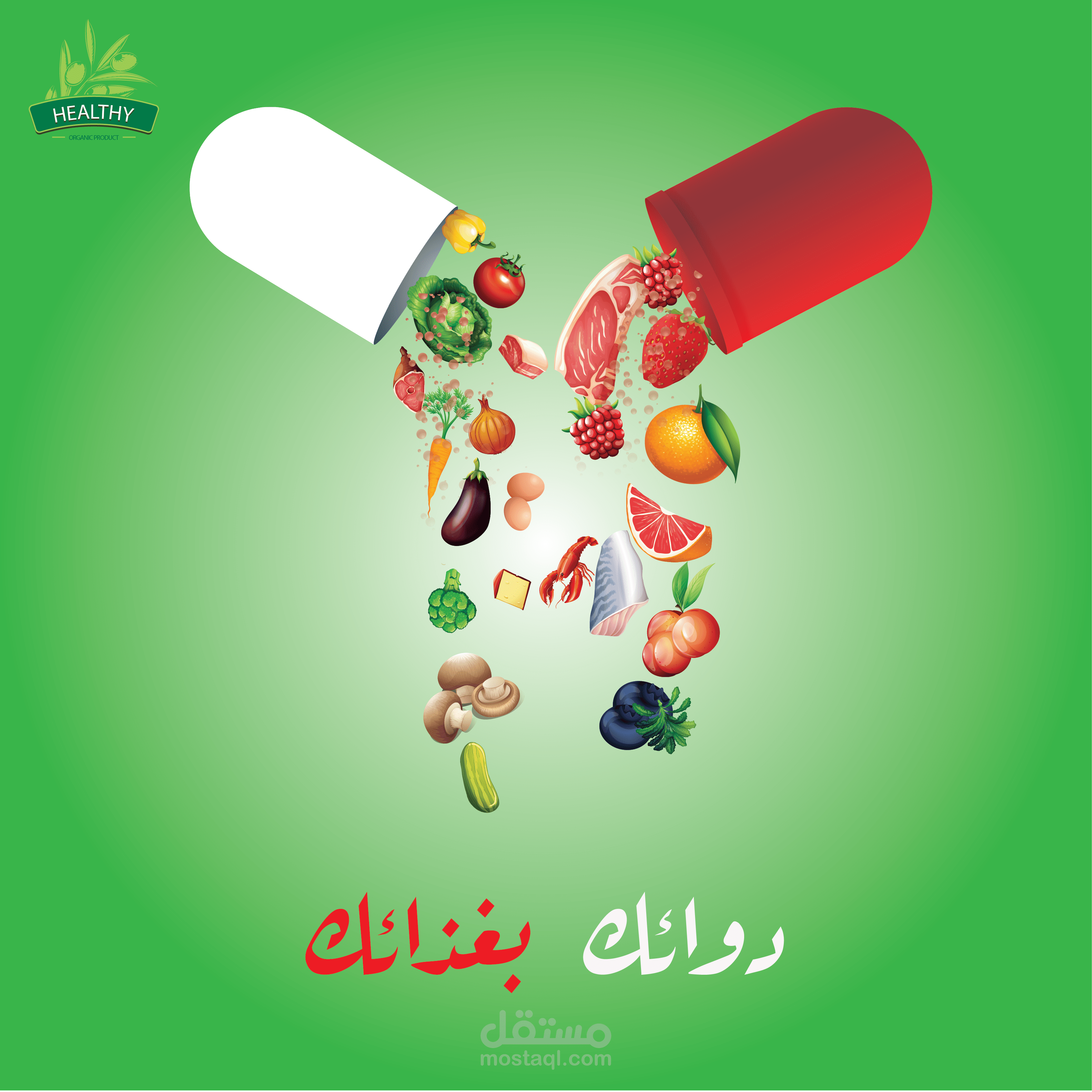 social media post for organic food