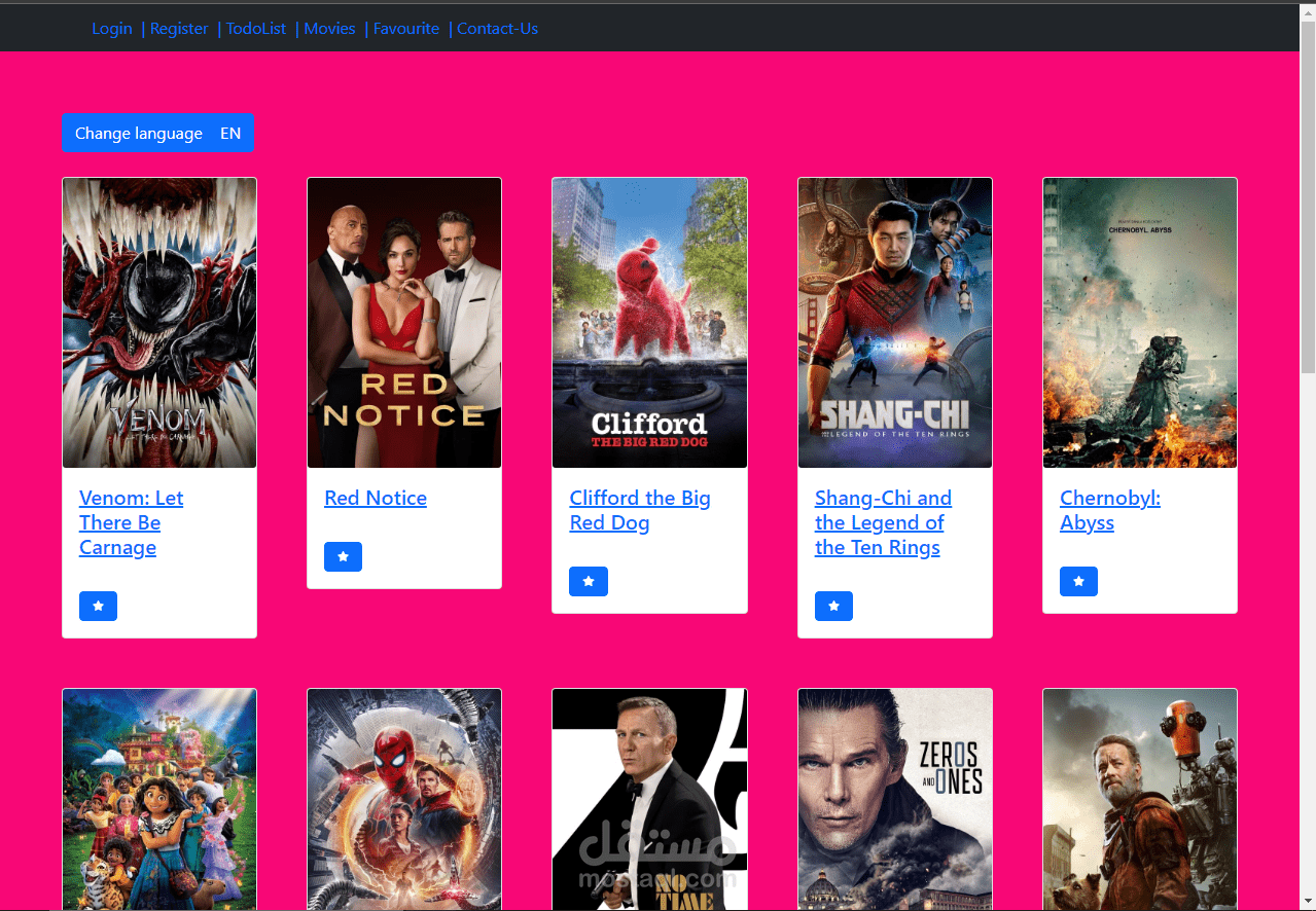 Movies Site (Web App)