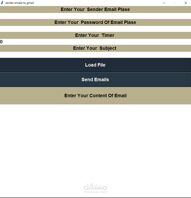 عمل اسكربت لارسال الايملات  ع gmail  اتوماتك