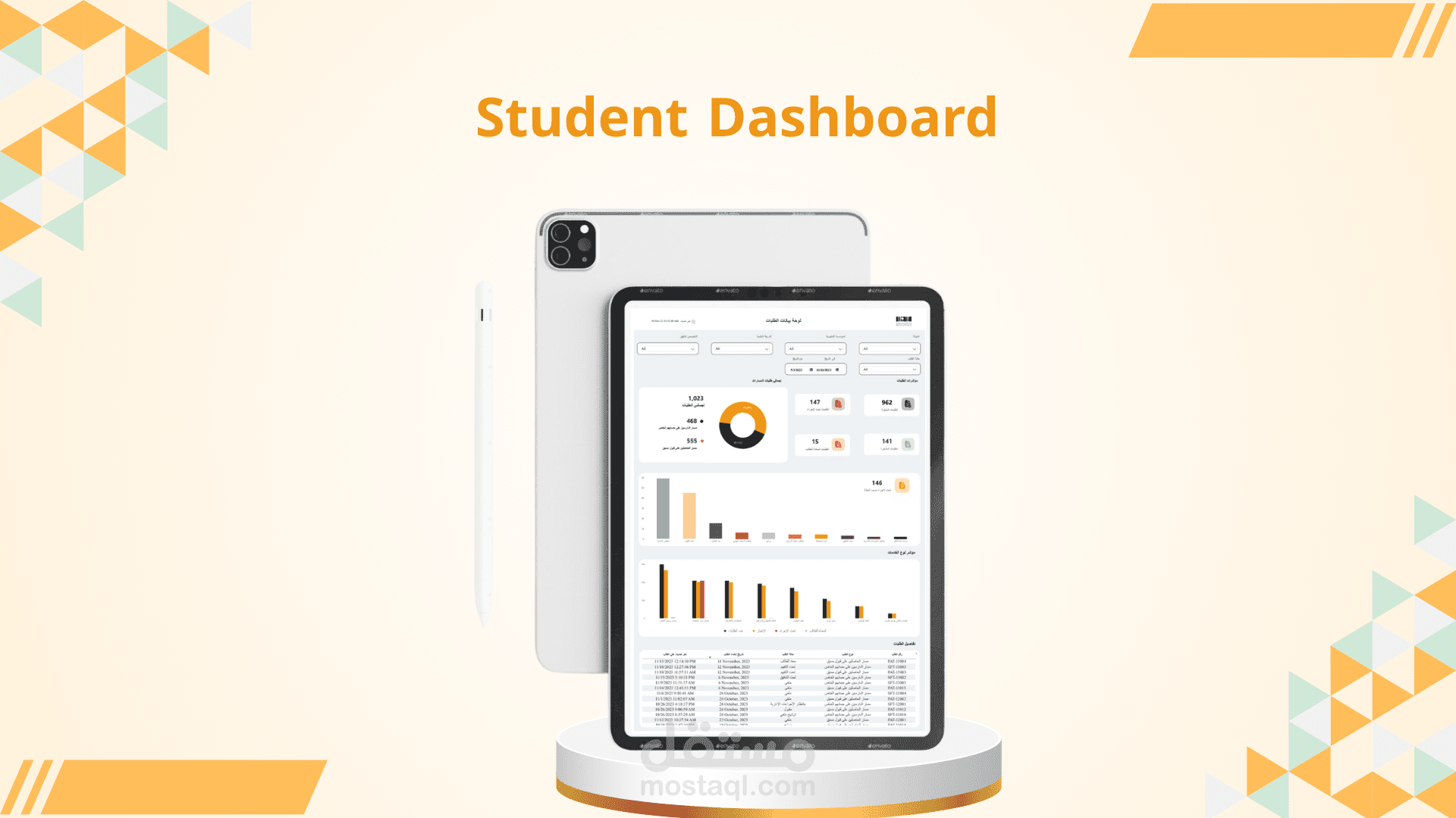 داشبورد احترافي لتحليل أداء الطلاب في المواد والفصول الدراسية – Power BI وExcel