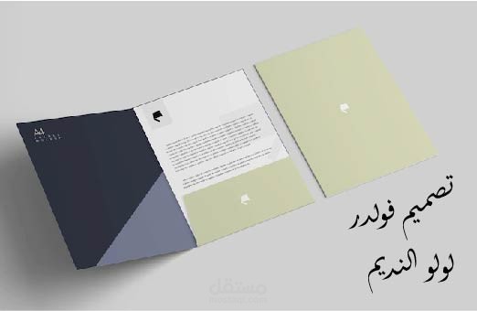 تصميم وتنفيذ المطبوعات  * الفولدر *