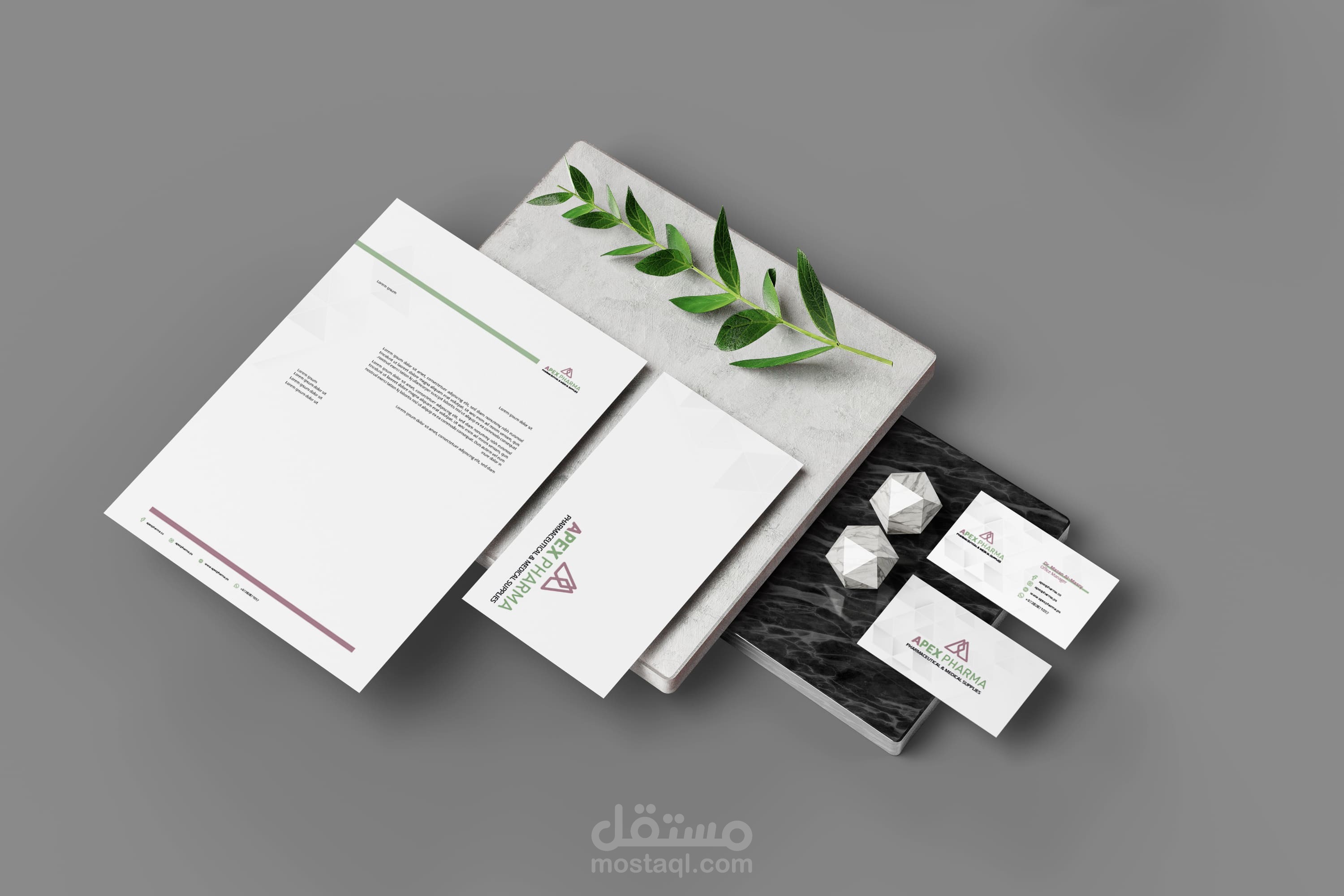 تصميم الهوية البصرية هوية بصرية لشركة ادوية