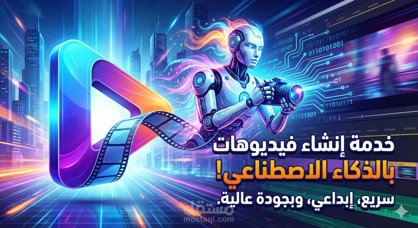 أنشاء فيديوهات احترافية عن طريق الذكاء الاصطناعي