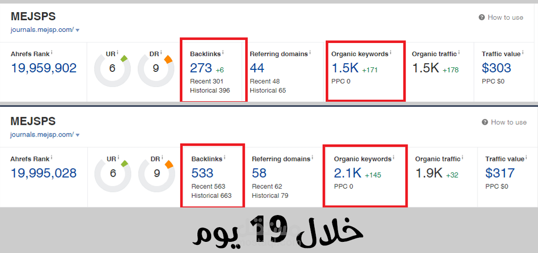 عمل باك لينك