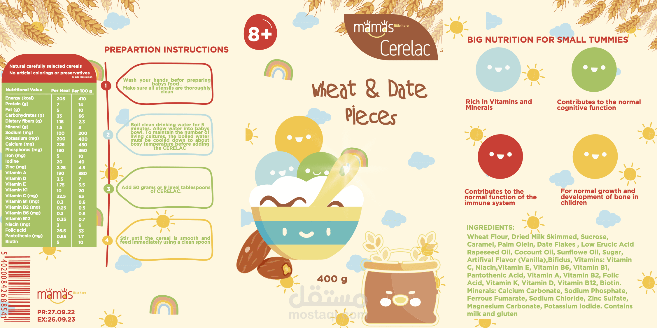 Food Packaging Kit for newborn